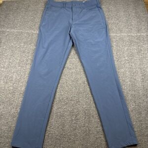 Mizzen Main Pants Mens 34x34 Blue Helmsman Slim Stretch Dress Golf Preformance